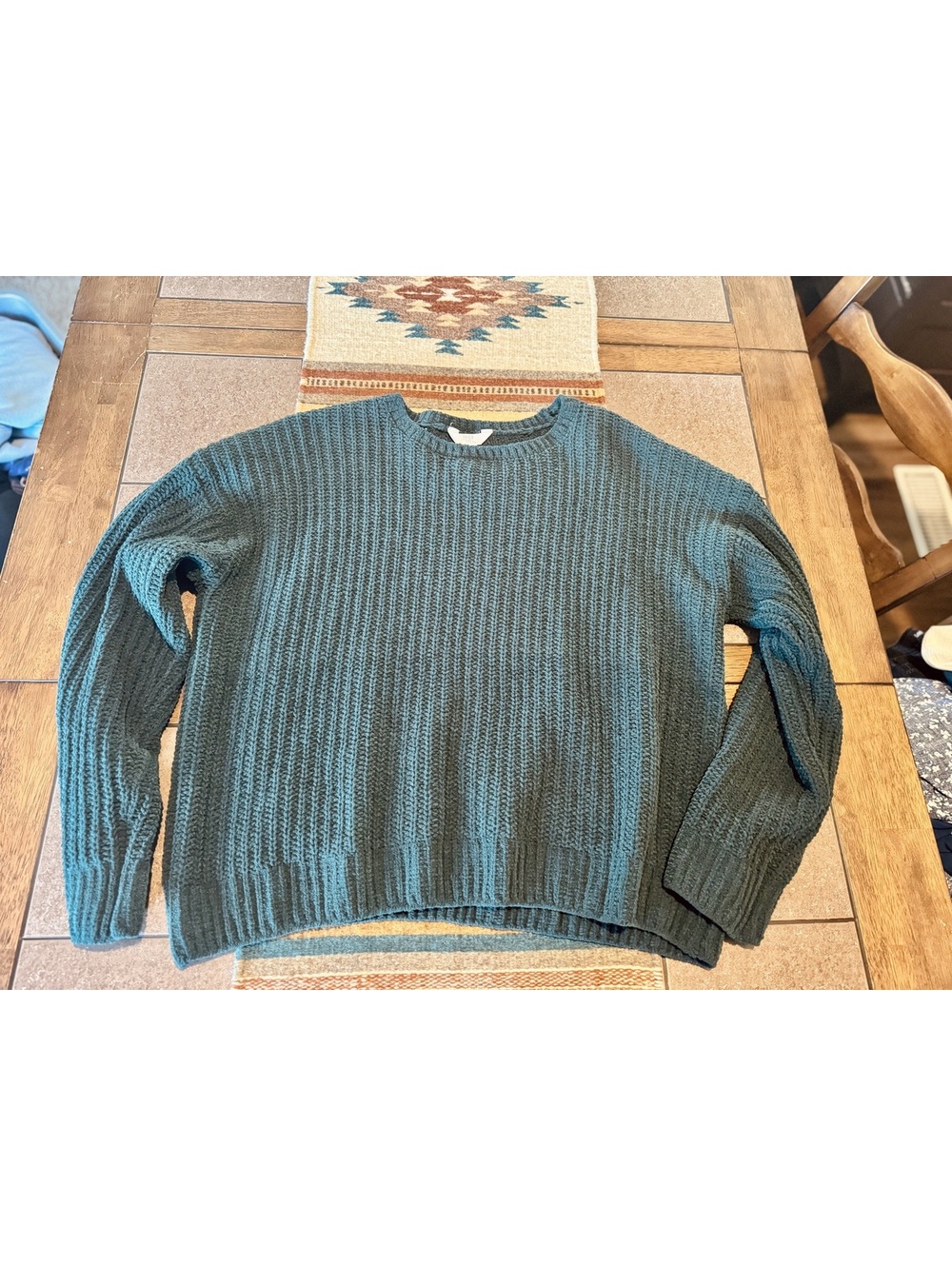 Women’s sweater emerald green soft & warm